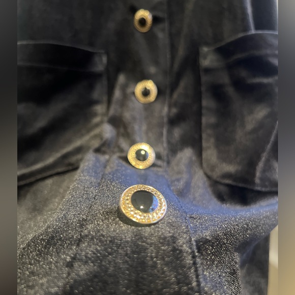 Black Velvet Mini Dress NWT - Picture 5 of 6